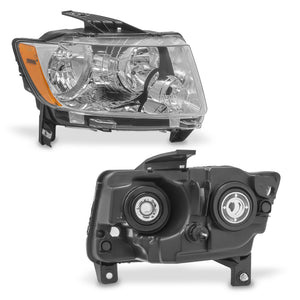 Faro Jeep compass 11-17 cromo derecho