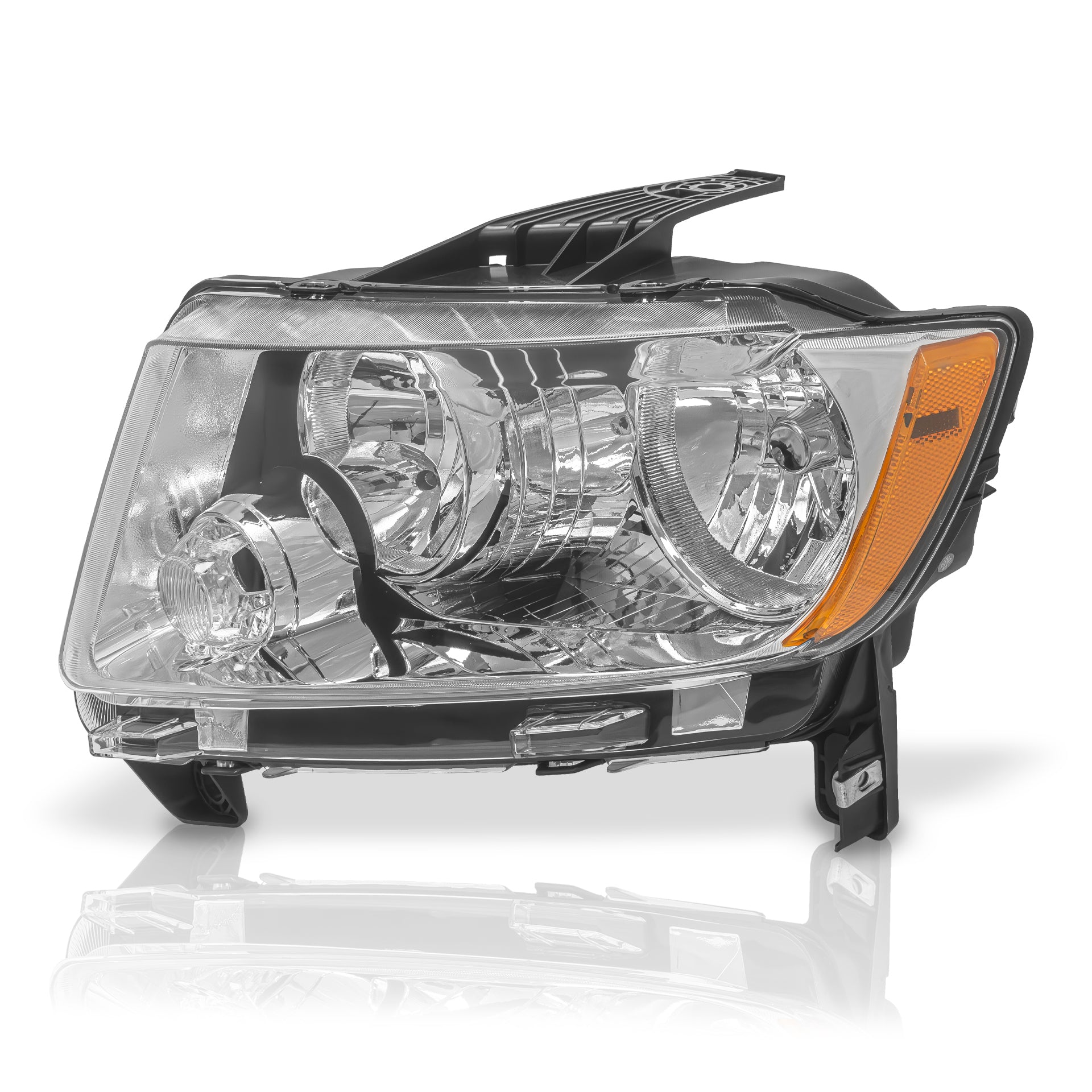 Faro Jeep compass 11-17 cromo izquierdo