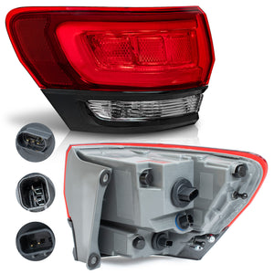 Calavera Cherokee 14-21 LED filo negro izquierda