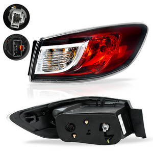 Calavera Mazda 3 10-13 c/focos exterior derecha