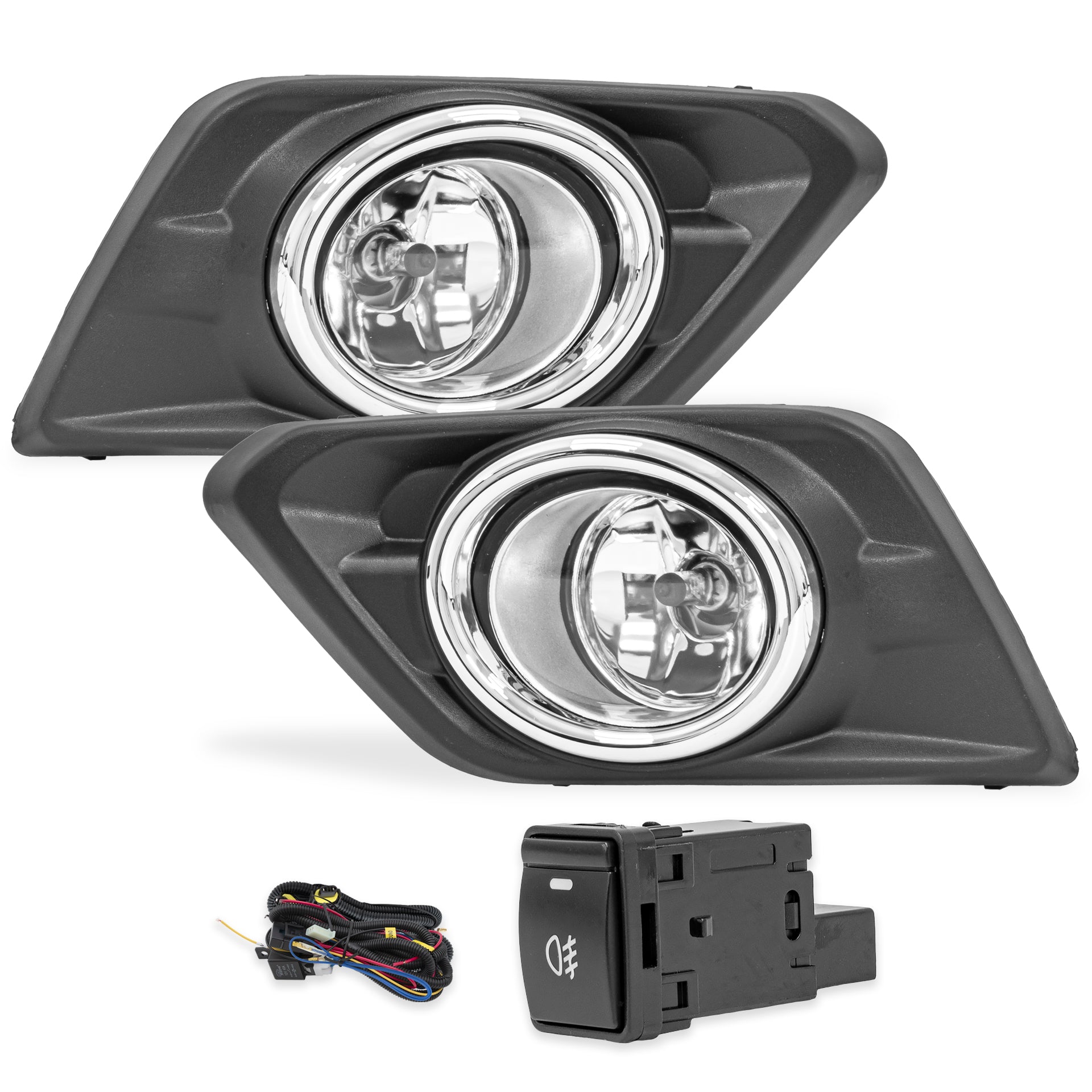 Kit faros de niebla X-trail 15-16 KIT c/cables y switch oem c/focos H11