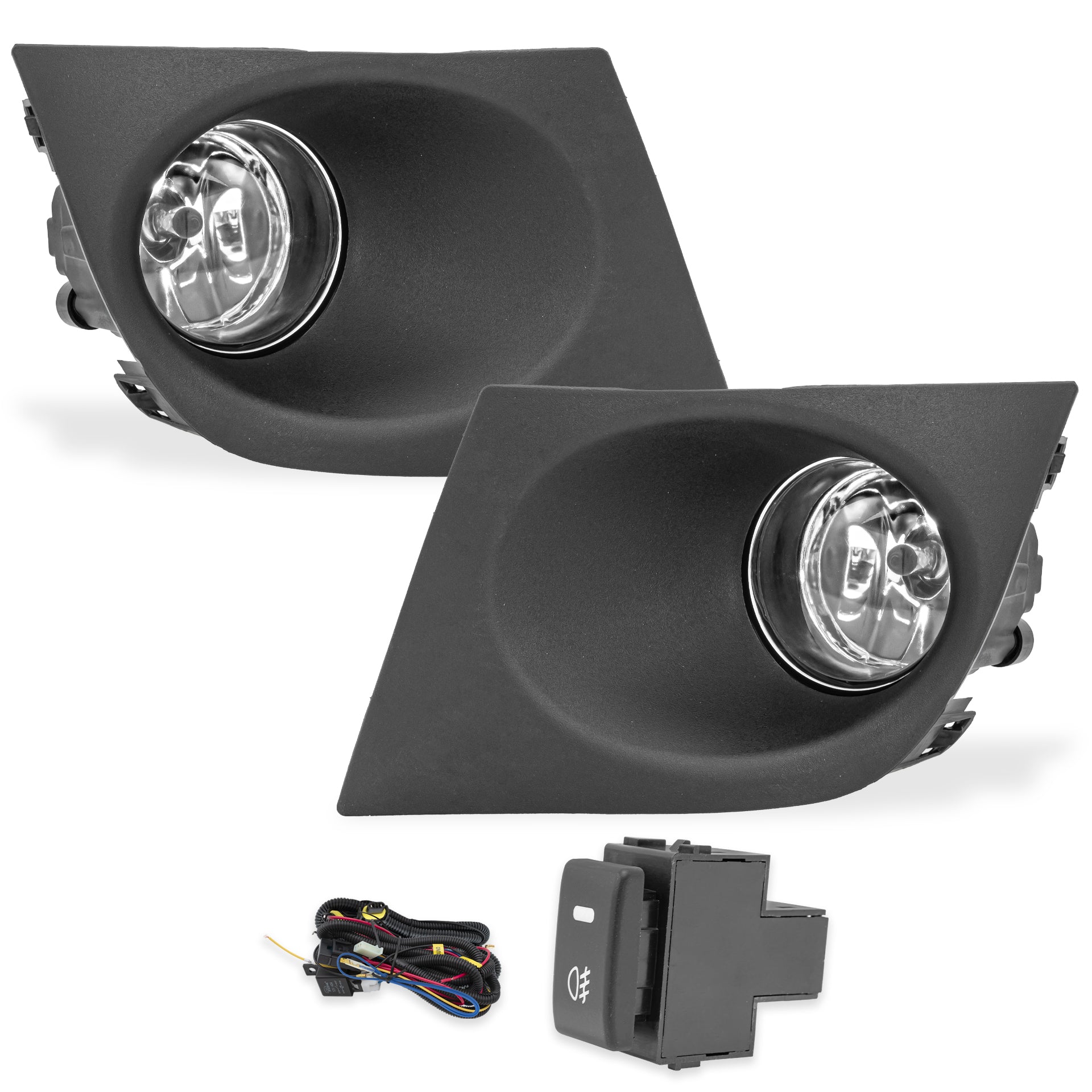 Kit faros de niebla Tiida 08-10 c/arnes switch oem y focos H11