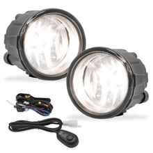 Cargar imagen en el visor de la galería, Kit faros de niebla Xtrail 08-10 c/arnes switch Universal y focos H11