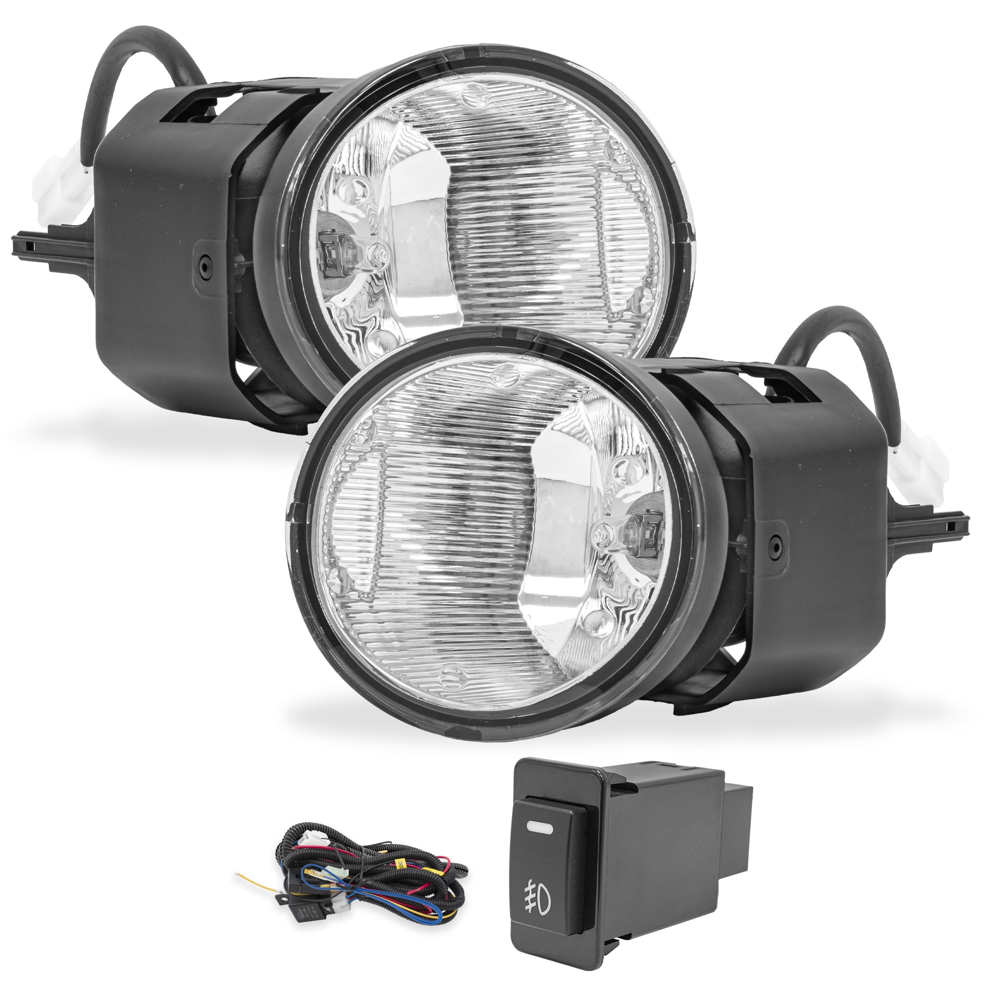 Kit faros de niebla Frontier 05-15 c/arnes switch oem y focos H3