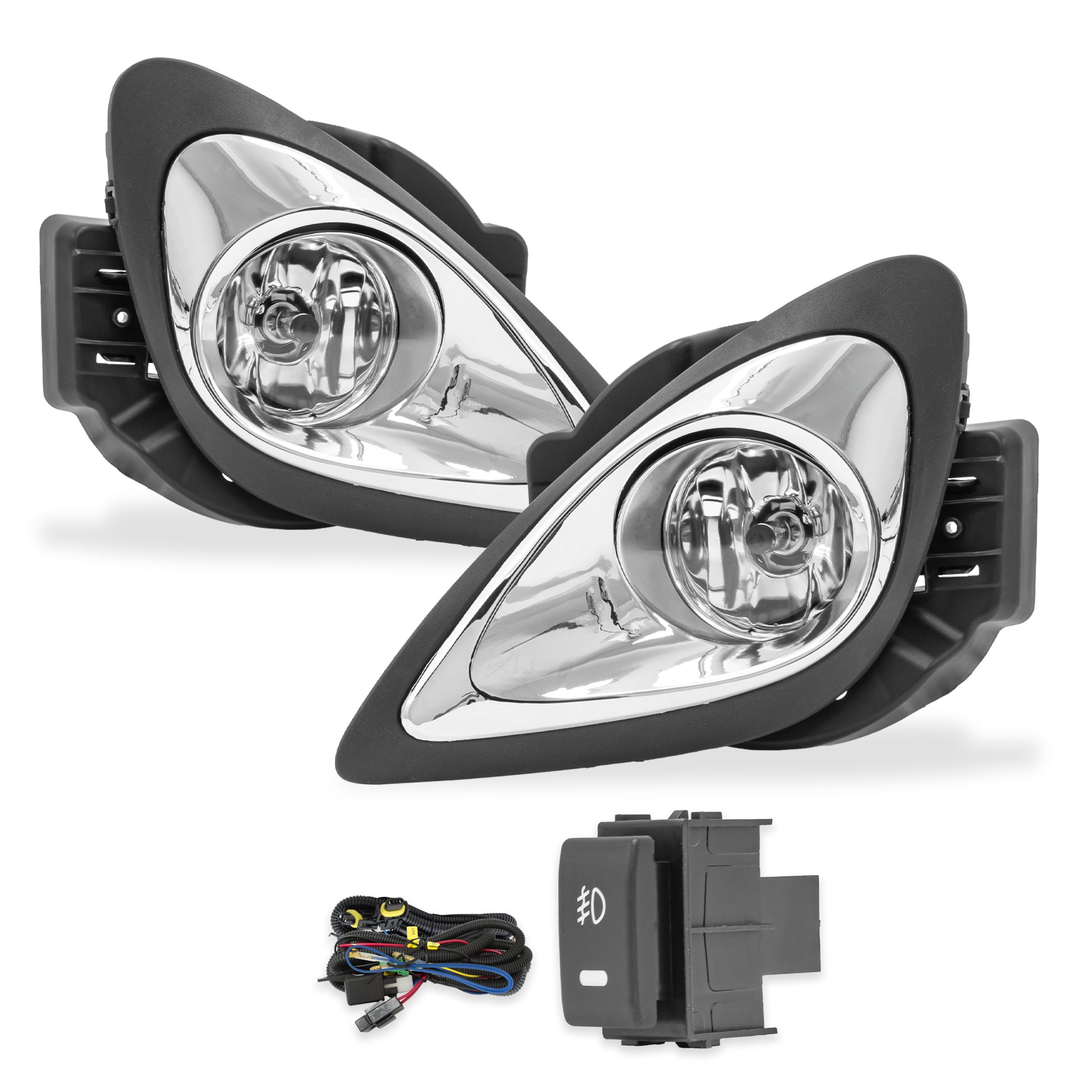 Kit faros de niebla March Advance, Sense, Active, Sr 14-20 c/arnes switch oem y focos H11