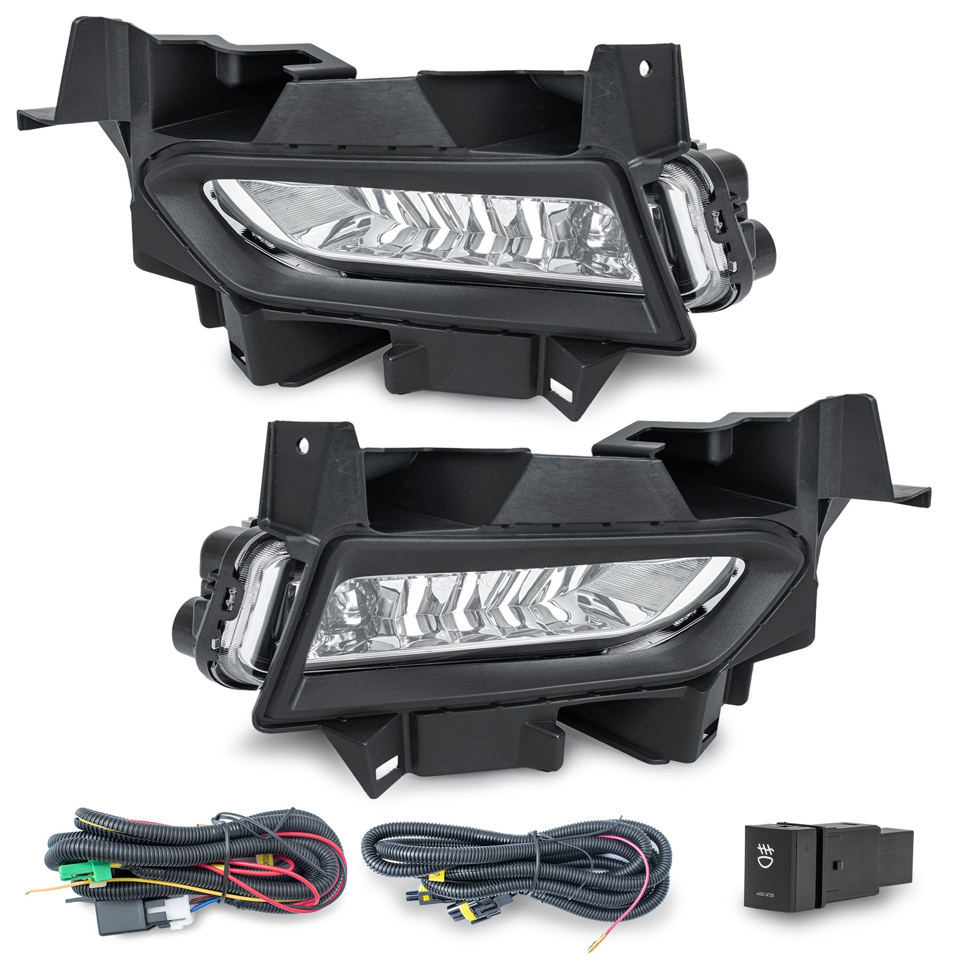 Faros de niebla Versa 23-24 Led c/arnes, switch oem y focos