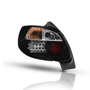 Calaveras Peugeot 206 98-07 Xr, SS, Xs, Cc, Feline x-line, xt LED negras performance