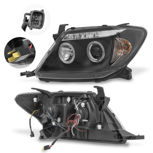 Faros Hilux 09-11 c/lupa ojo de ángel Performance