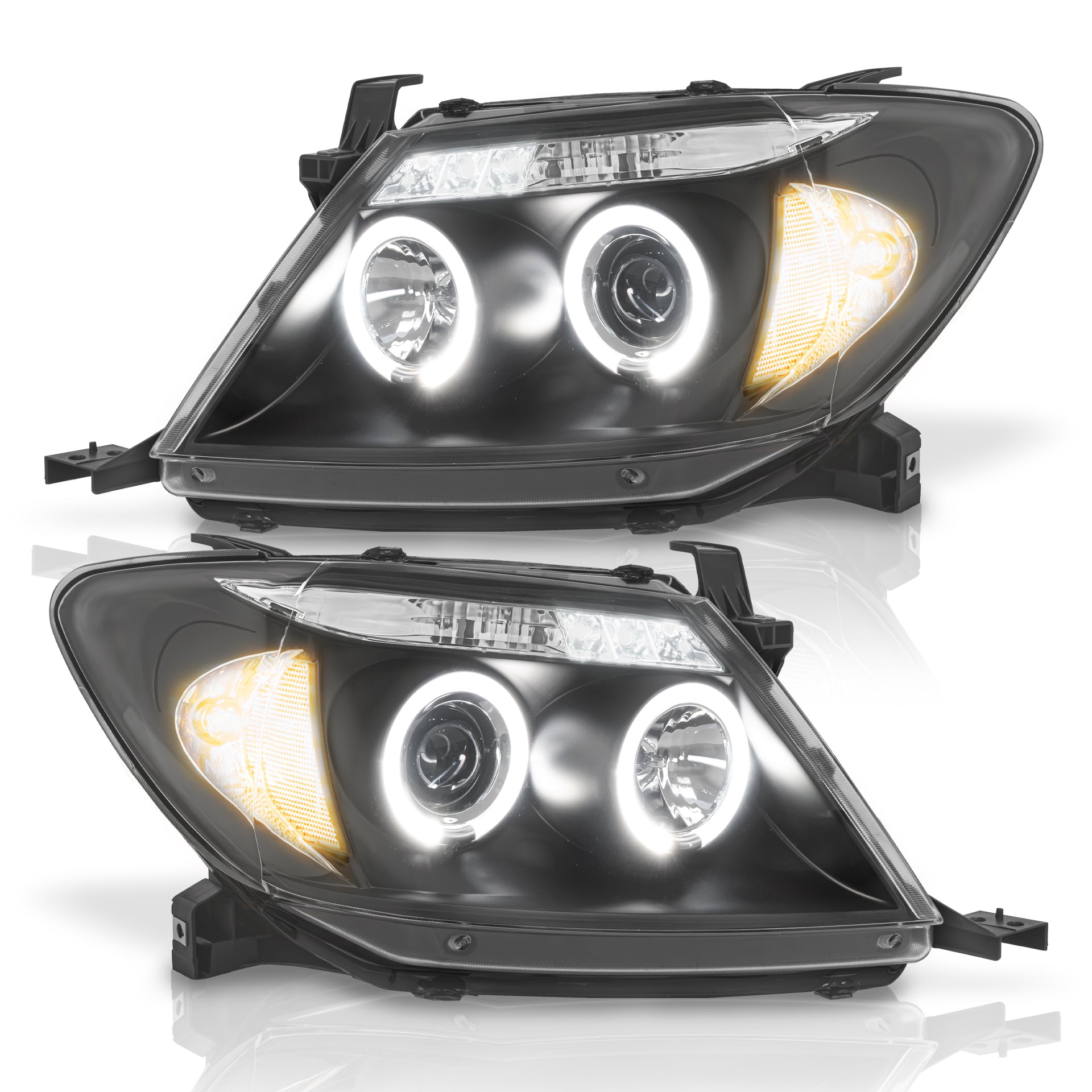 Faros Hilux 09-11 c/lupa ojo de ángel Performance