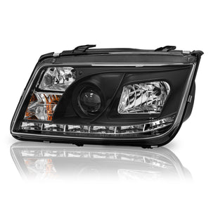 Faros Jetta A4 c/lupa tira LED 99-07 Performance