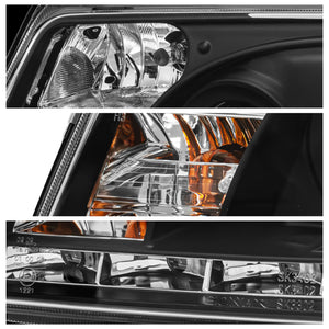 Faros Jetta A4 c/lupa tira LED 99-07 Performance