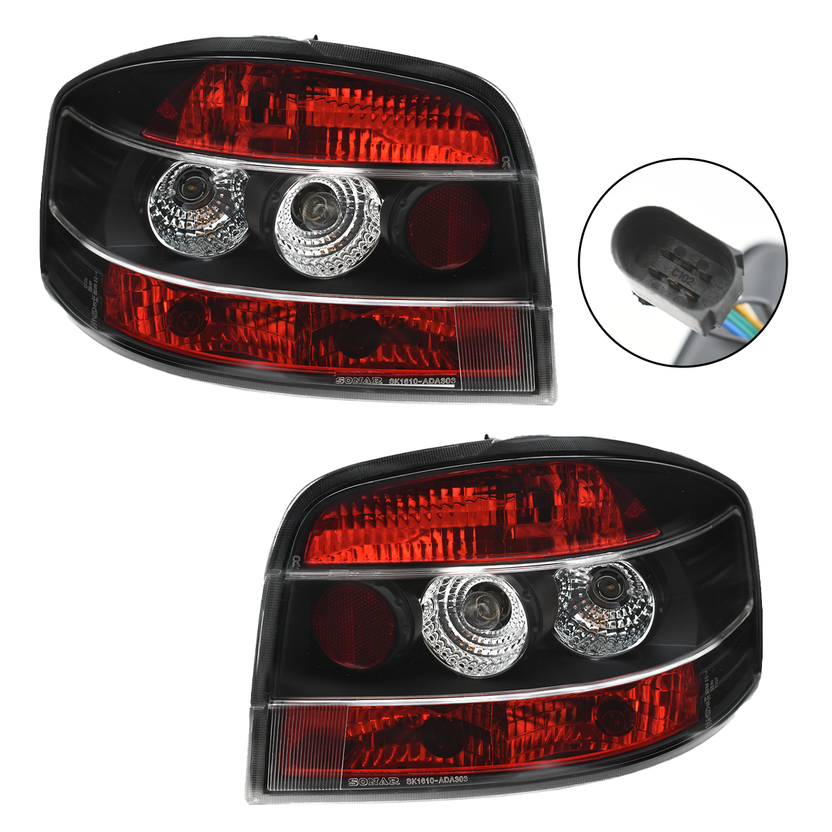 Calavreras Audi A3 04-08 Ambiente, Base, Advance, S3 negras performance