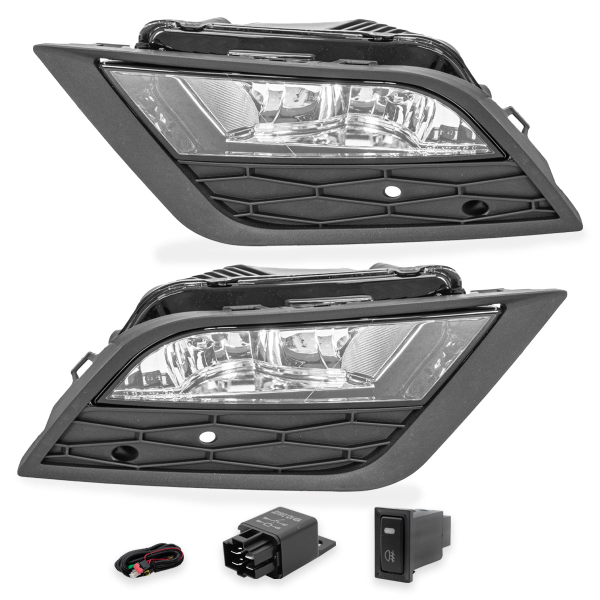 Kit Faros de niebla Leon 14-16 c/arnes switch Universal y focos