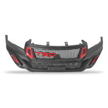 Load image into Gallery viewer, Defensa Hilux 16-23 conversion TRD con faros LED, rejillas parrilla
