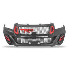Load image into Gallery viewer, Defensa Hilux 16-23 conversion TRD con faros LED, rejillas parrilla