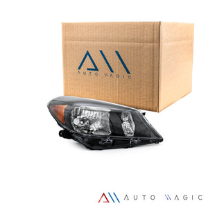 Faro Yaris 12-14 Hatch back fondo negro derecho