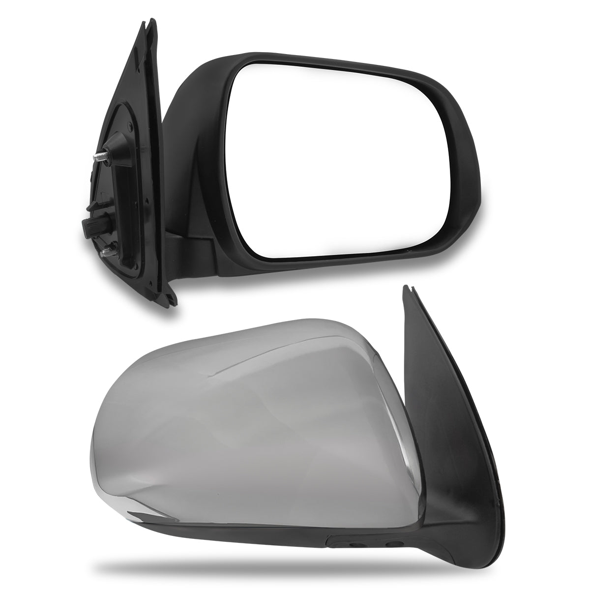 Espejo Hilux 06-15 electrico cromo derecho