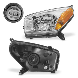 Faro Rav4 01-03 cromo izquierdo