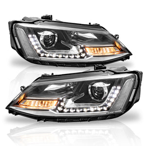 Faros Jetta 11-18 tipo Gli c/lupa luz de dia para foco xenon Performance