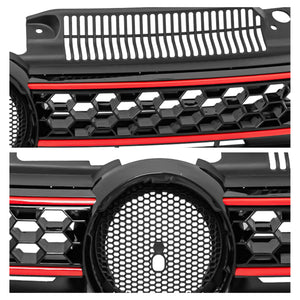 Parrilla Golf Gti 10-13 c/moldura roja
