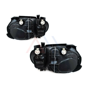 Faros Golf A4 99-02 c/lupa tira de LED Performance