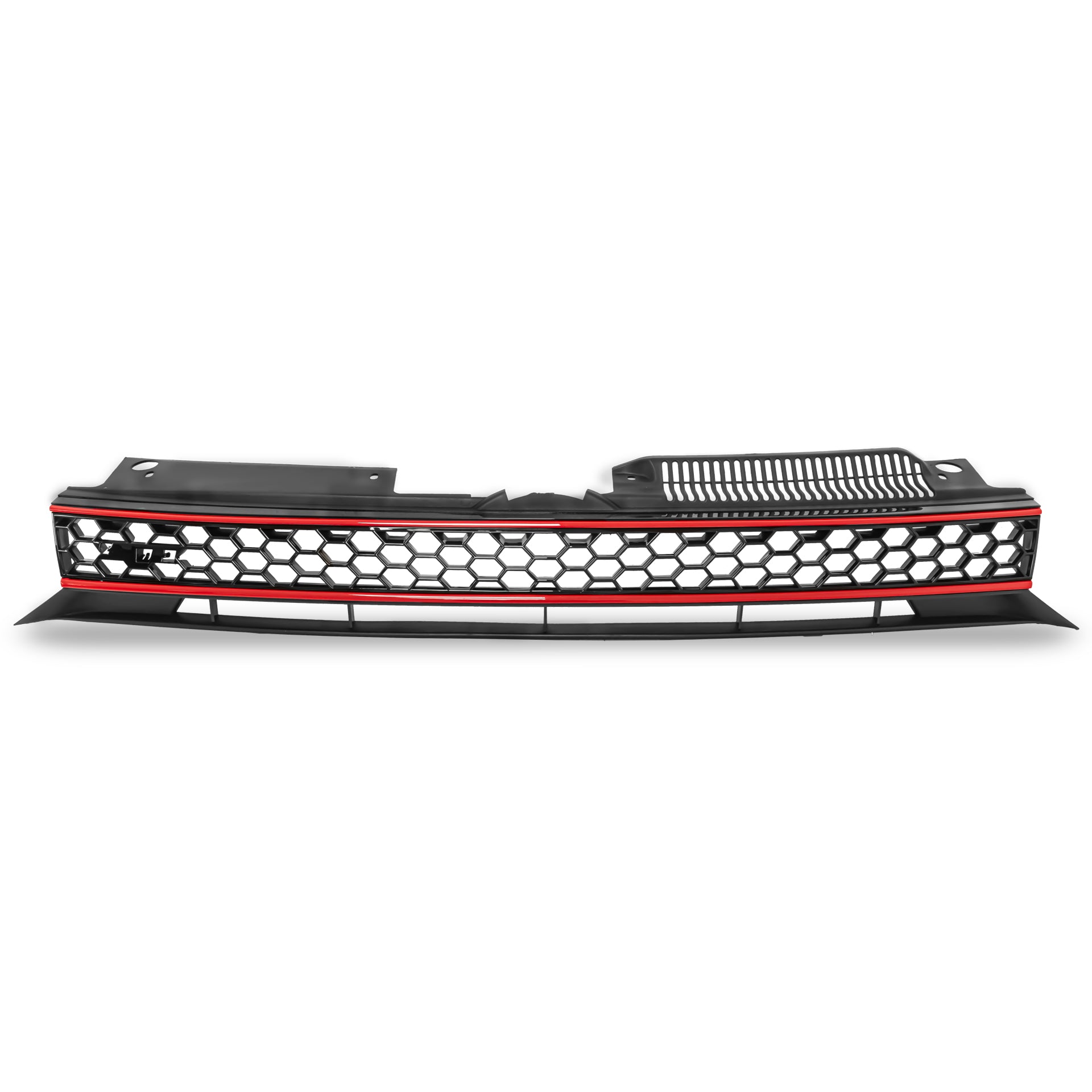 Parrilla Golf 09-13 c/moldura roja rasurada estilo Gti