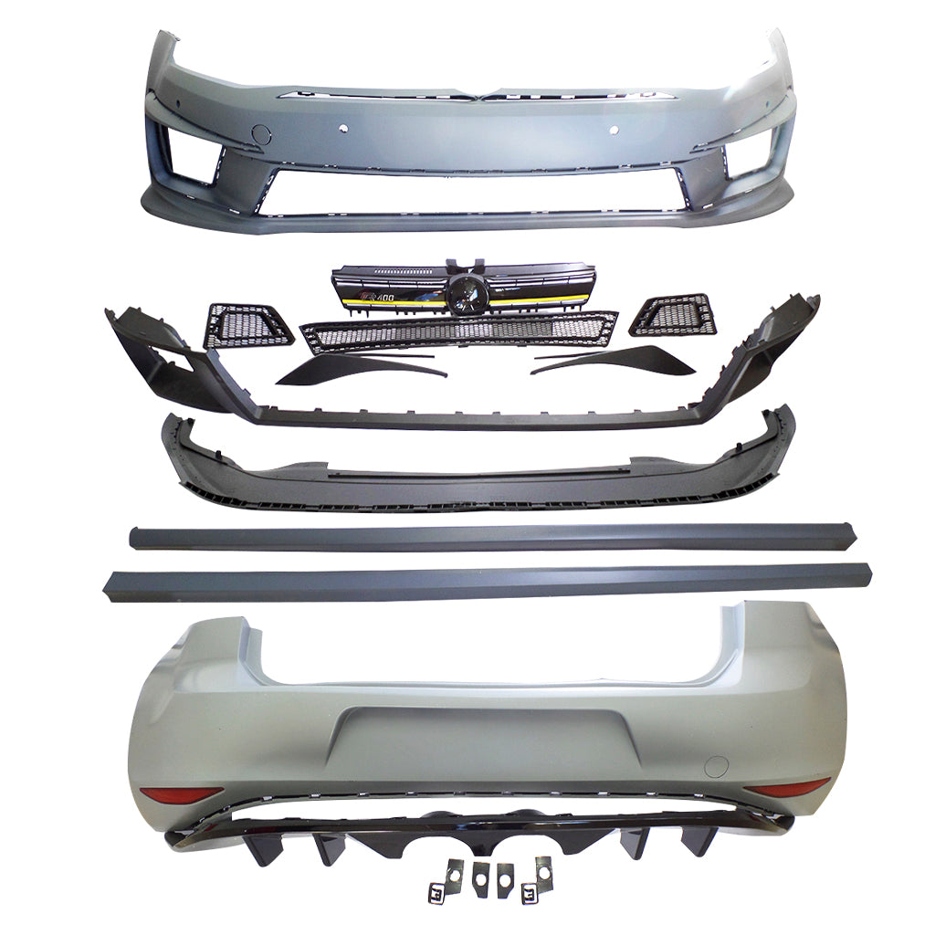 Defensa trasera delanteras y estribos Golf 15-17 R400 completas con accesorios y