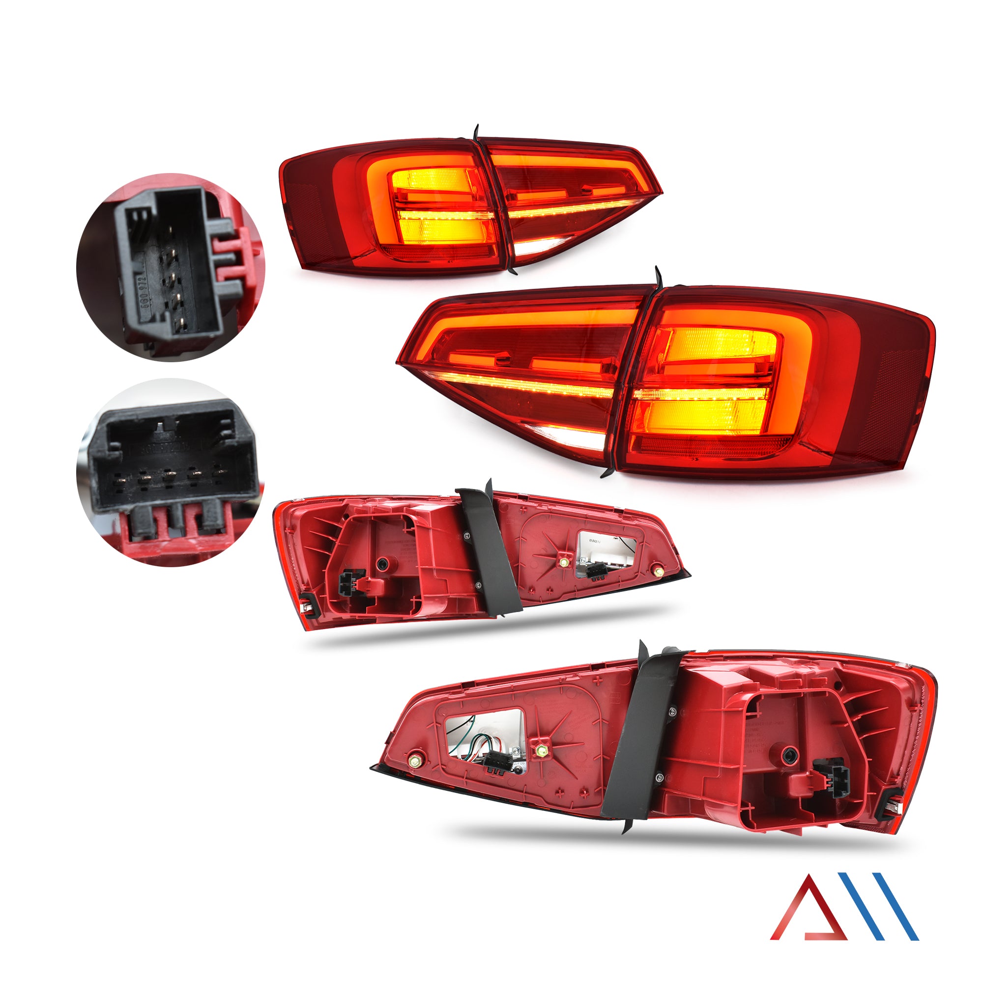 Calaveras Jetta 15-18 LED tipo Gli rojas performance