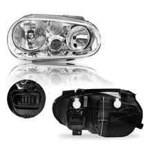 Cargar imagen en el visor de la galería, Faros Golf 99-05 cromo con lupa en niebla Performance