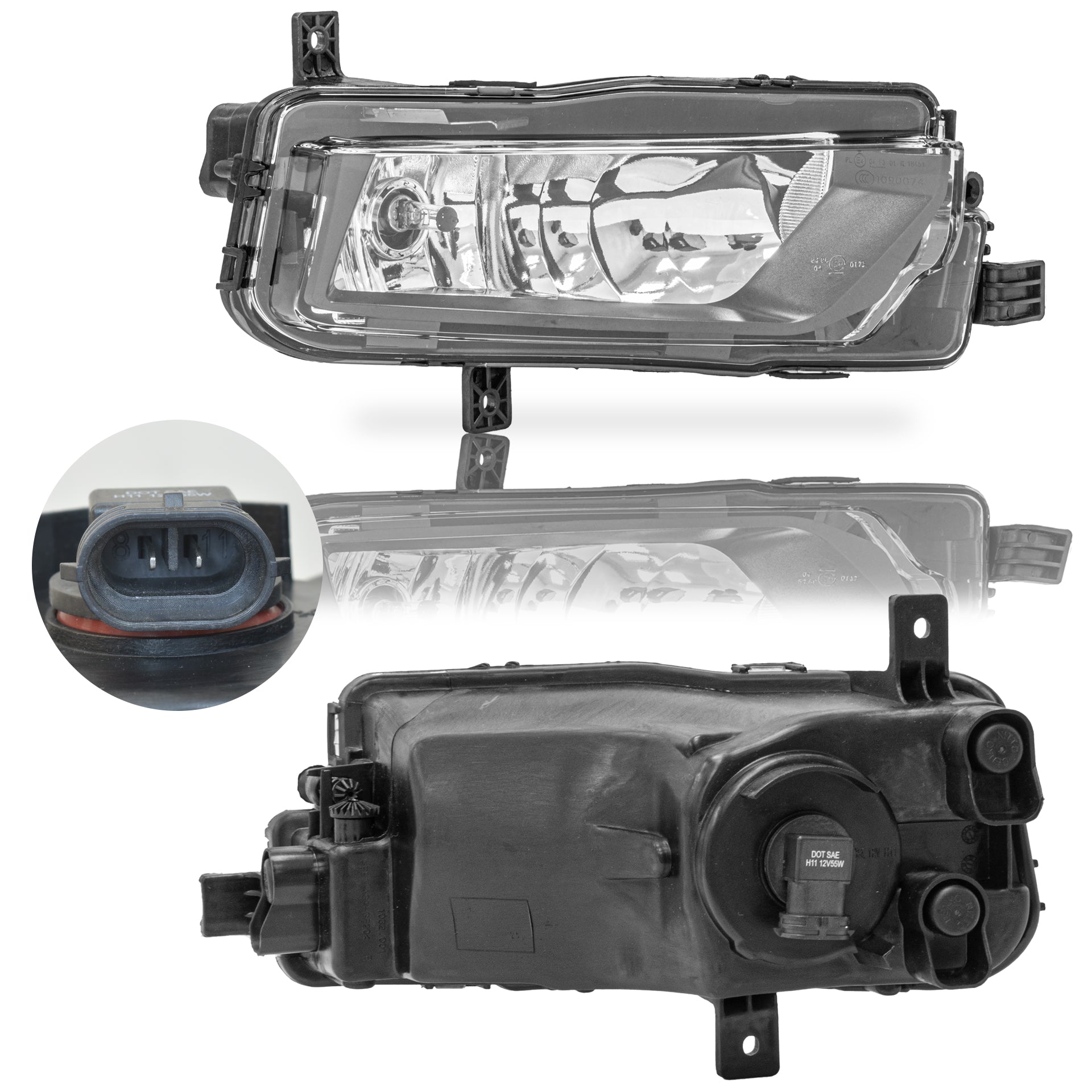 Faro niebla Caddy pasajeros 16-20 c/foco derecho