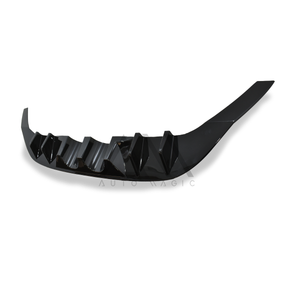 Spoiler de defensa Golf 15-17 para 2 escapes negro brillante trasero