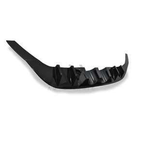 Spoiler de defensa Golf 15-17 para 2 escapes negro brillante trasero