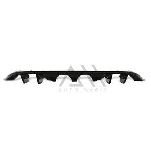 Spoiler de defensa Golf 15-17 para 2 escapes negro brillante trasero