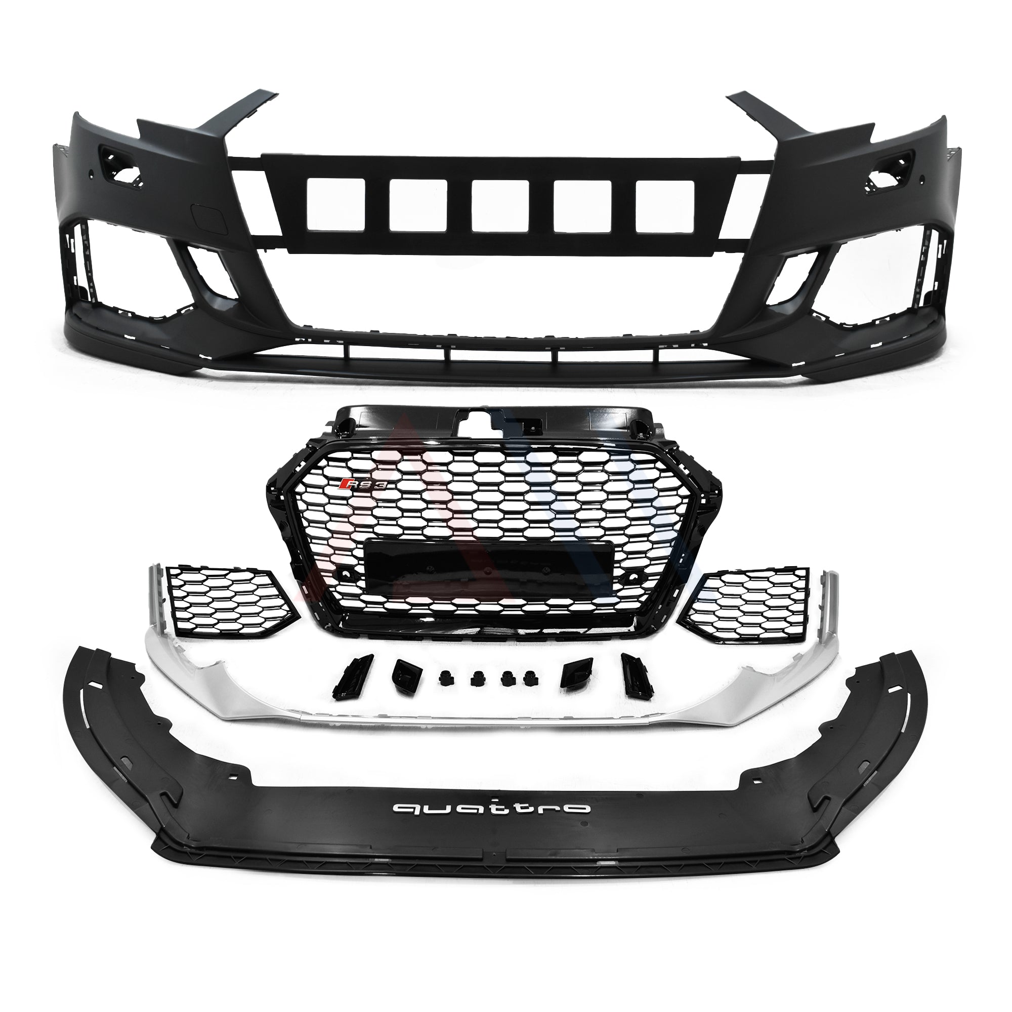 Defensa delanteras Audi RS3 17-20 completa con accesorios