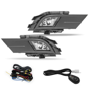 Kit faros de niebla Jetta 15-18 c/arnes, switch Universal y focos H8 con bases