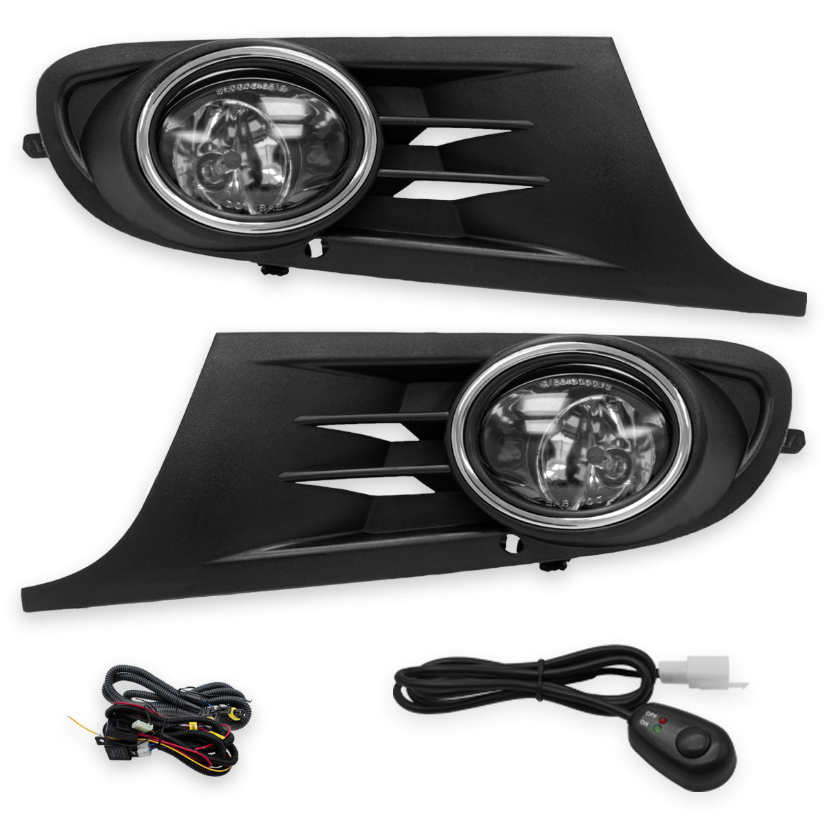 Kit Faros de niebla Golf 09-13 c/arnes switch Universal y focos 9006