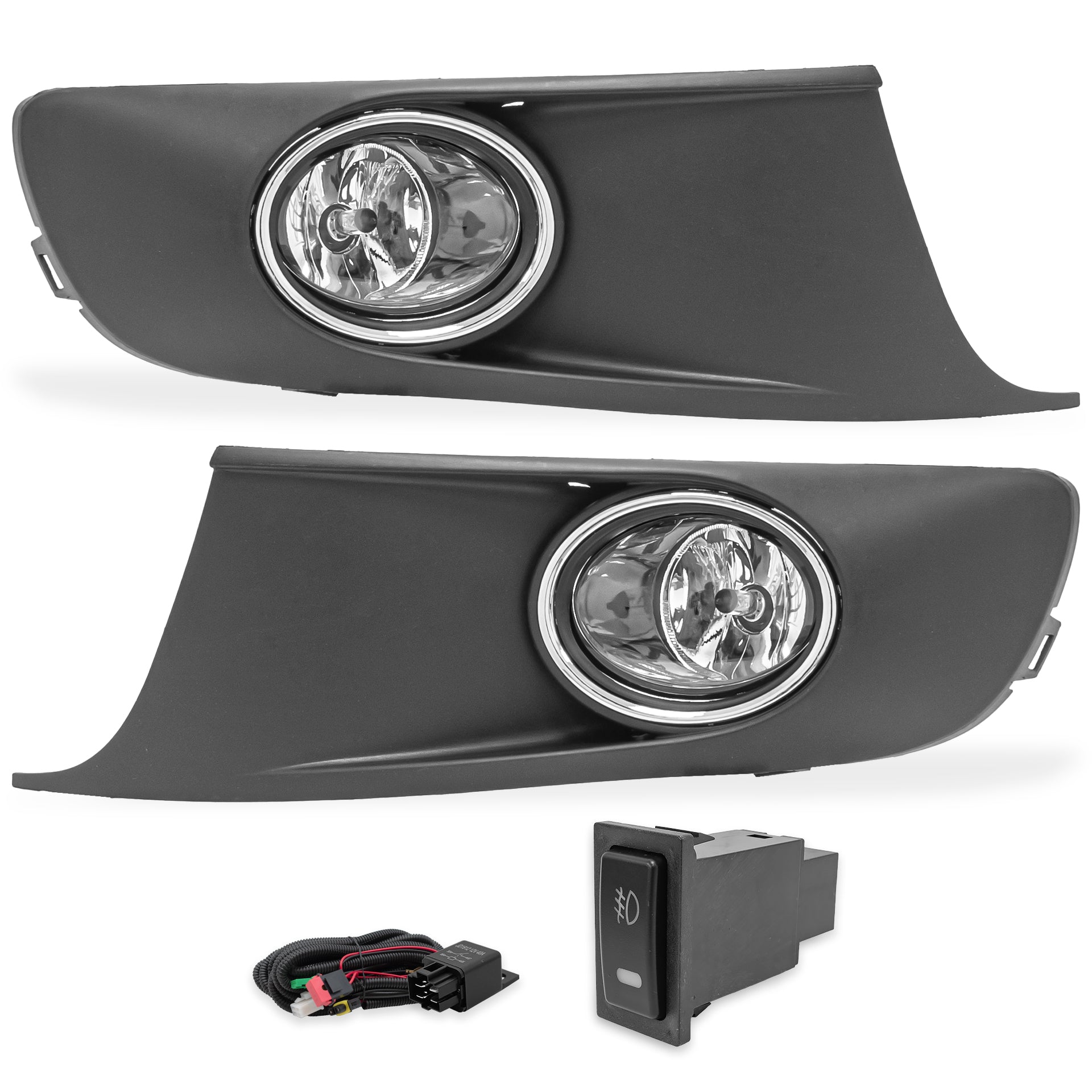 Kit Faros de niebla Caddy 14-15 c/arnes switch Universal y focos H11