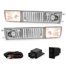 Cargar imagen en el visor de la galería, Kit Faros de niebla cromo + cuartos Golf/Jetta 93-99 c/arnes switch Universal y focos H3