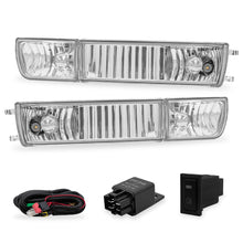 Cargar imagen en el visor de la galería, Kit Faros de niebla cromo + cuartos Golf/Jetta 93-99 c/arnes switch Universal y focos H3