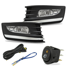 Load image into Gallery viewer, Kit Faros de niebla Vento 16-19 faro negro, moldura cromo c/arnes, switch Universal y focos