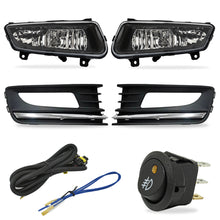 Load image into Gallery viewer, Kit Faros de niebla Vento 16-19 faro negro, moldura cromo c/arnes, switch Universal y focos