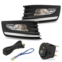 Load image into Gallery viewer, Kit Faros de niebla Vento 16-19 faro negro, moldura cromo c/arnes, switch Universal y focos