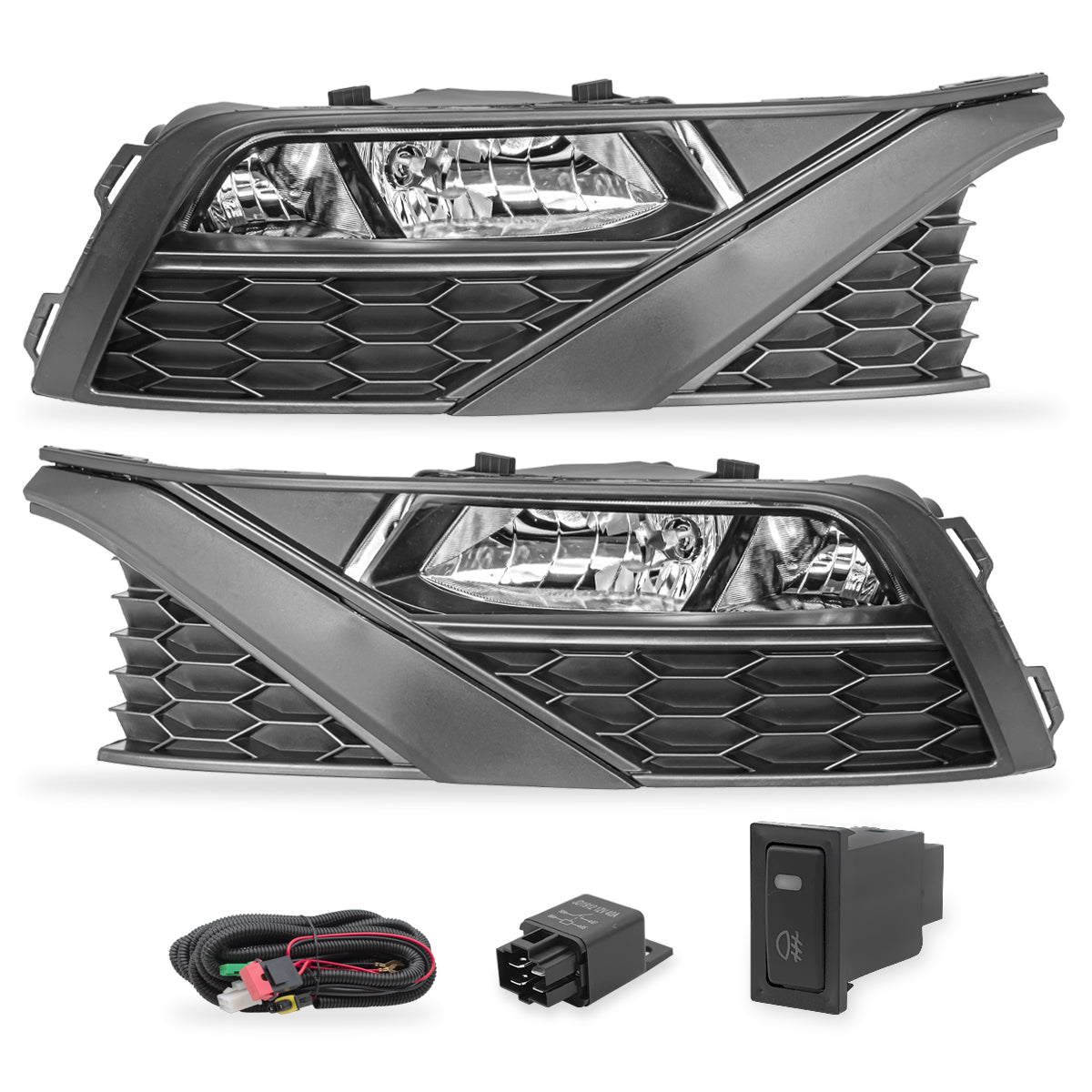 Kit Faros de niebla Vento Polo 20-22 c/arnes, switch Universal y focos