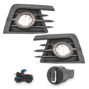 Kit faros de niebla Gol-Saveiro 17-18 c/arnes Euroswitch y focos 9006