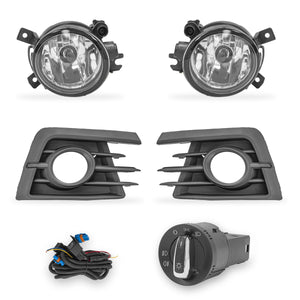 Kit faros de niebla Gol-Saveiro 17-18 c/arnes Euroswitch y focos 9006