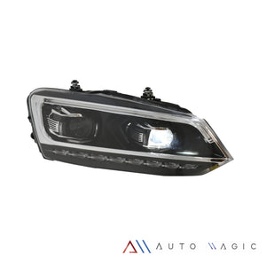 Faros Vento Polo 14-22 doble lupa, DRL direccionales LED secuenciales, H7 sin focos Performance
