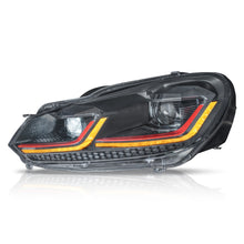Cargar imagen en el visor de la galería, Faros Golf 7.5 18-21 doble lupa, DRL direccionales LED secuenciales, H7 sin focos Performance