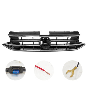 Parrilla Tiguan 22-24 con Led filo cromo
