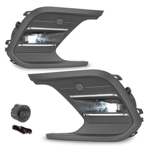 Faros de niebla Polo 24-25 c/arnes Euroswitch y focos Led