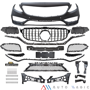 Defensa delantera Mercedes AMG clase C 15-20 completa con accesorios